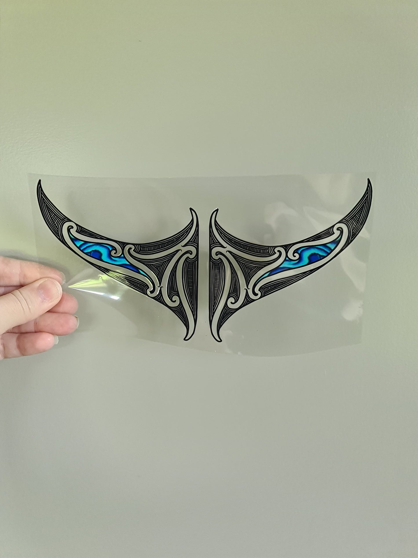 UV dtf transfer Maori design 21cmx11cm 16oz wrap #1510