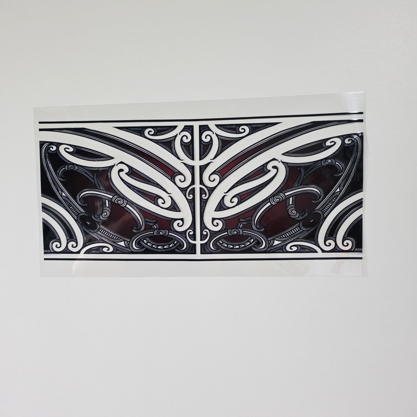 XL UV DTF DECAL MAORI DESIGN 38CMX17CM for touch lamps #13