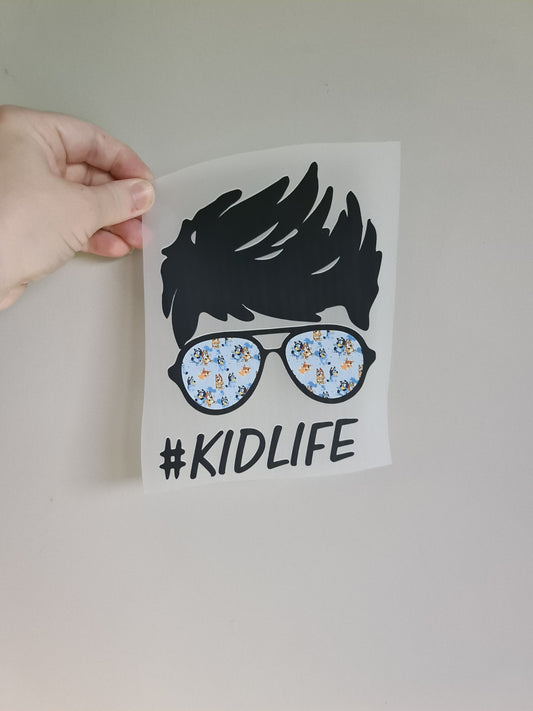 Bluey Sublimation custom design Iron on HTV #kidlife 20cm boy 02