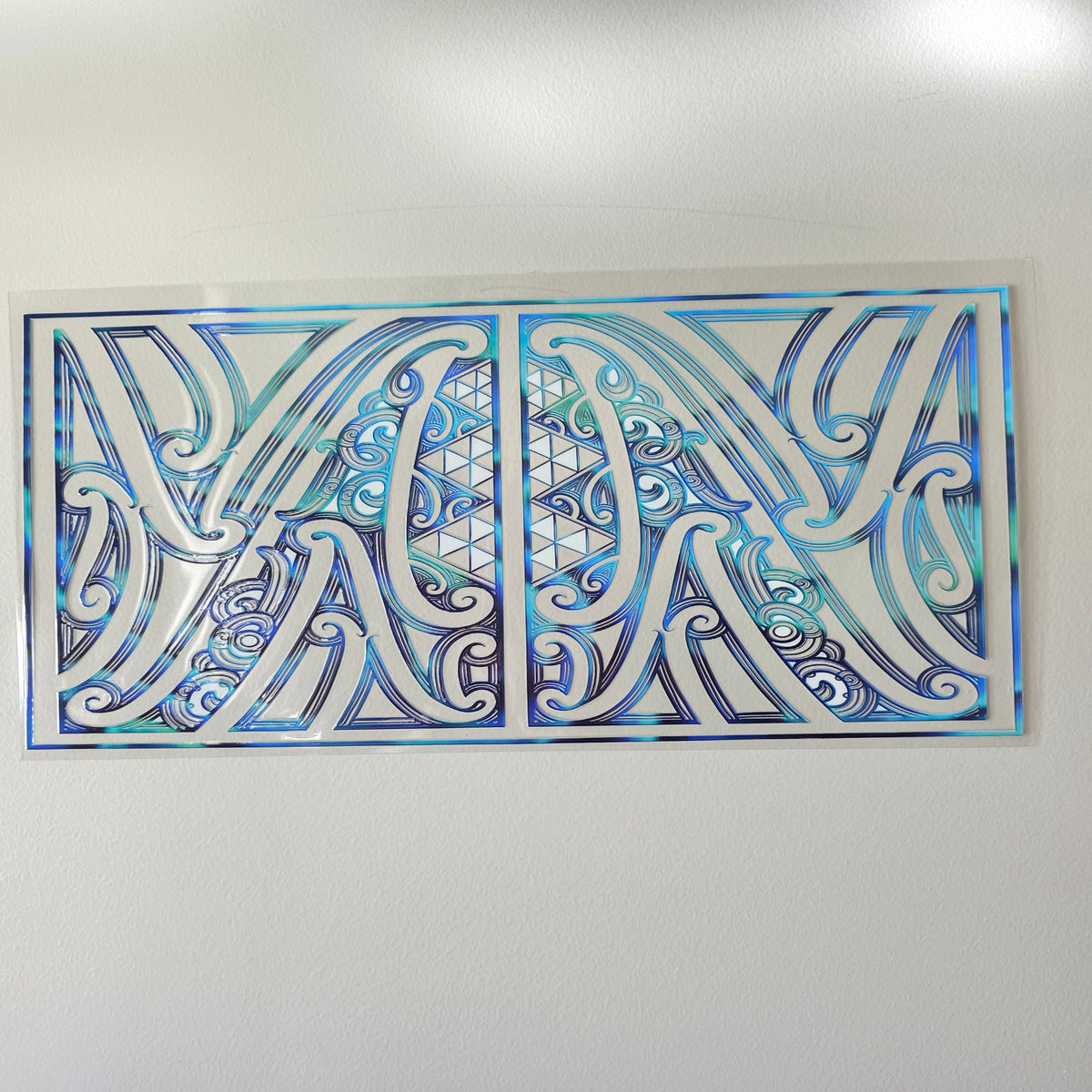 XL UV DTF DECAL MAORI DESIGN 38CMX17CM for touch lamps #63