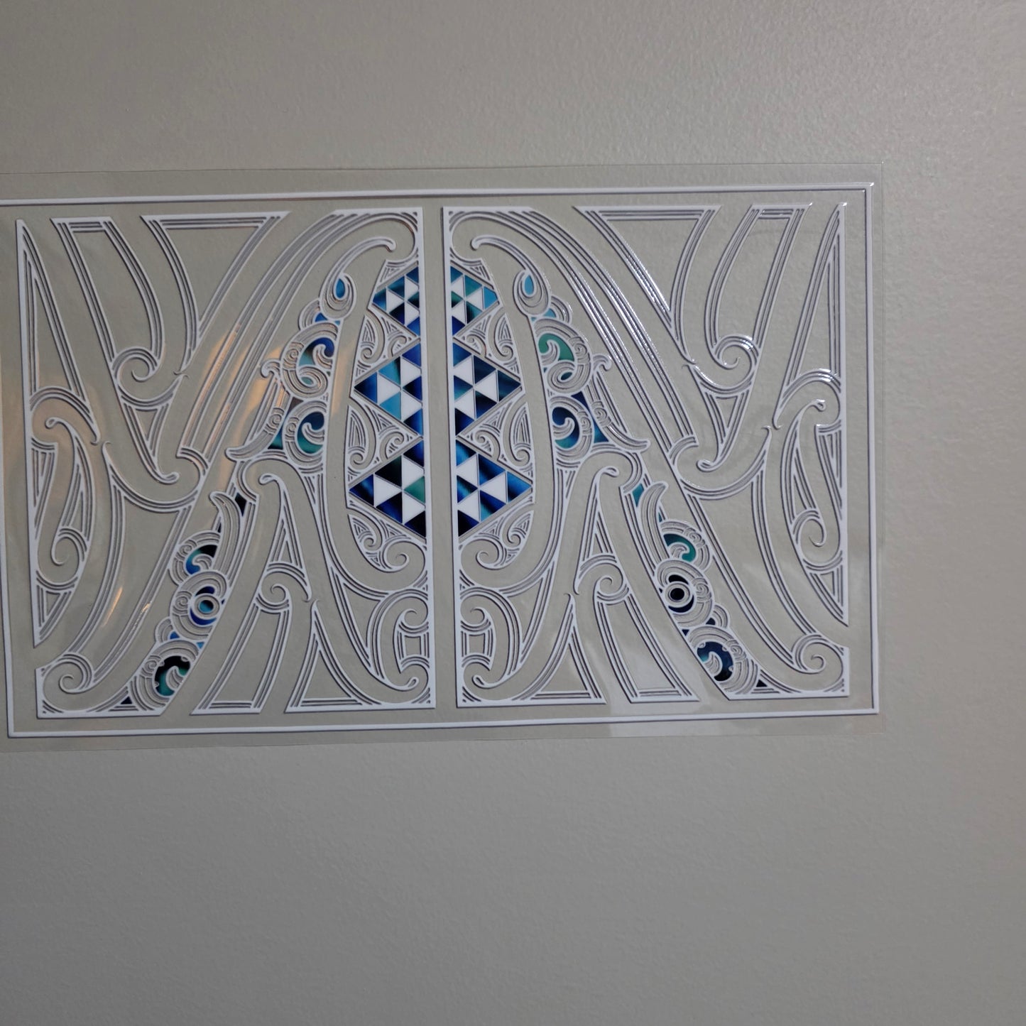 XL UV DTF DECAL MAORI DESIGN 28CMX17CM for touch lamps #241