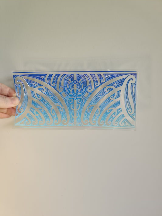 UV dtf transfer Maori design 23cmx11cm 16oz wrap #1303