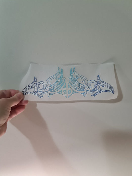 Kids clothing Sublimation custom Maori design Iron on HTV 23cm