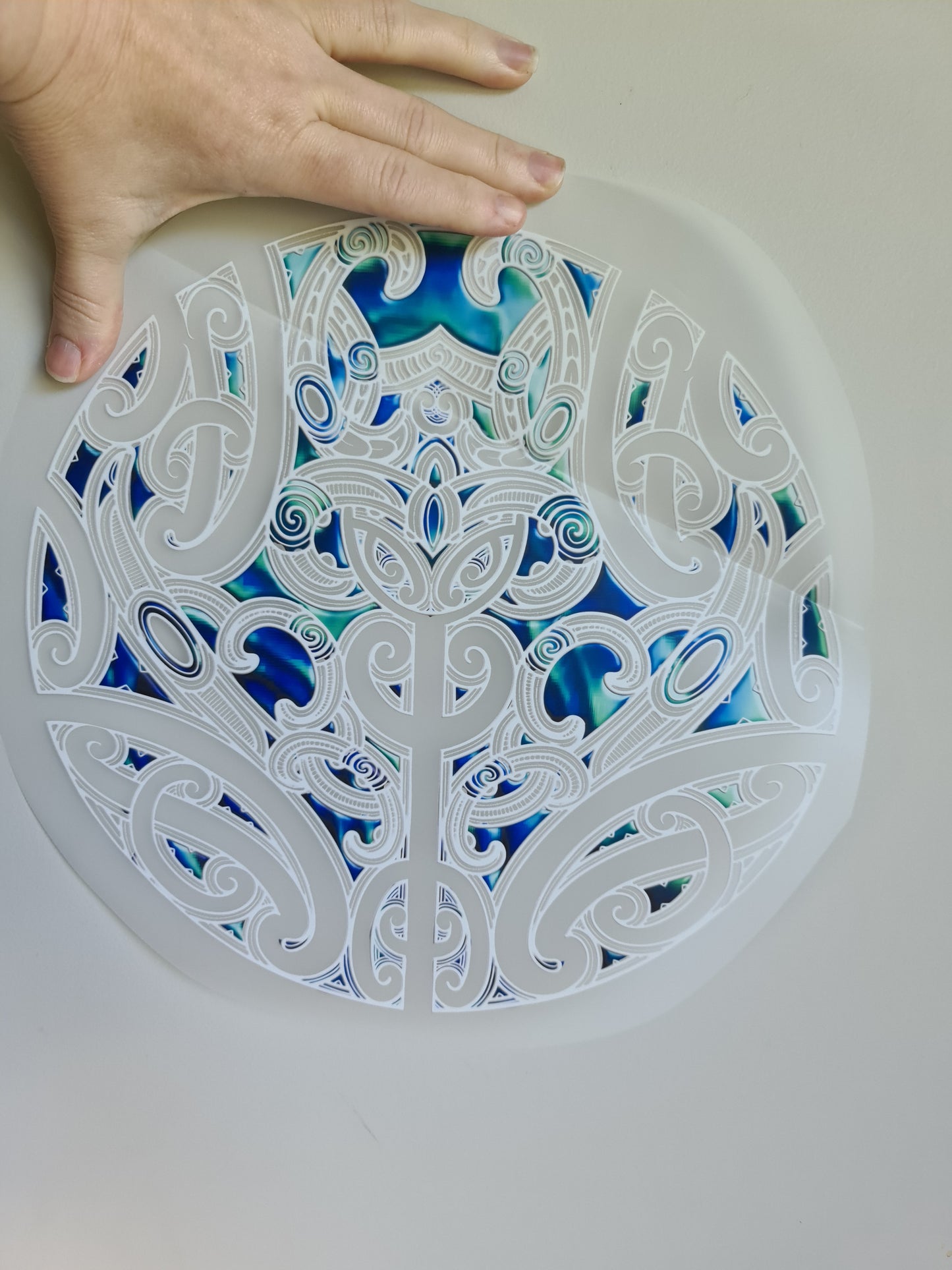 Custom Maori design Iron on DTF 30cm for clothing