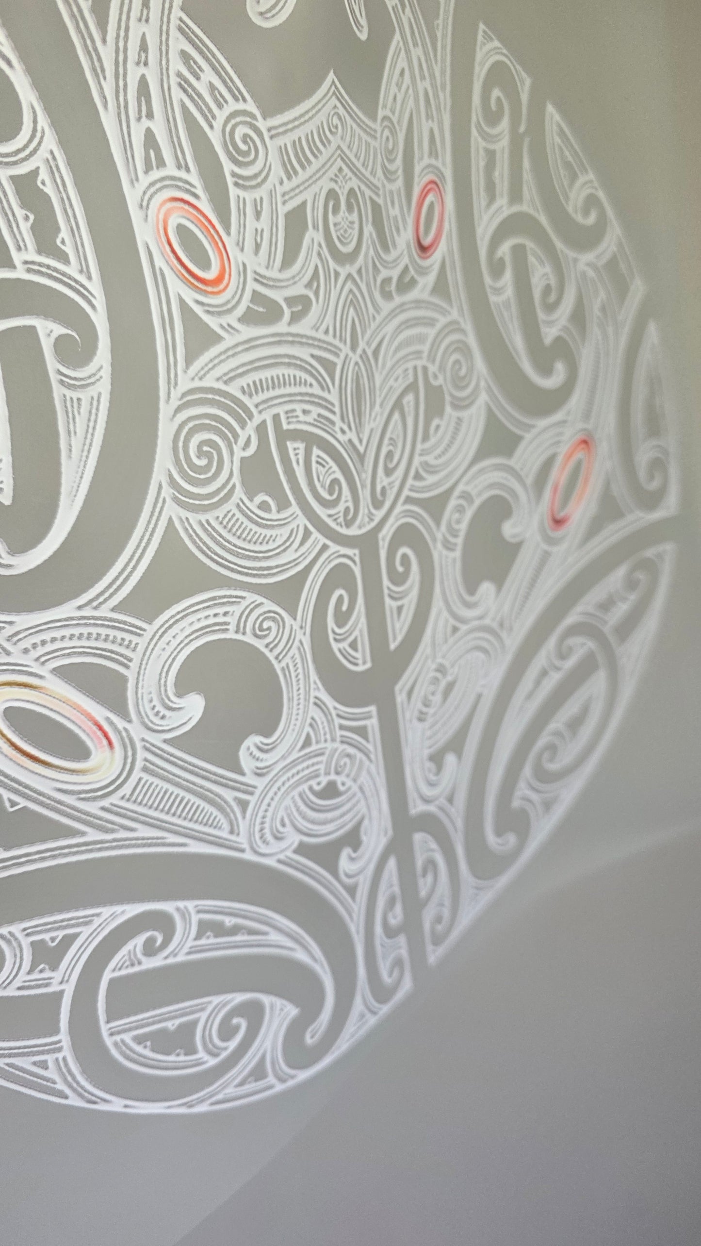 Custom Maori design Iron on DTF 30cm for clothing