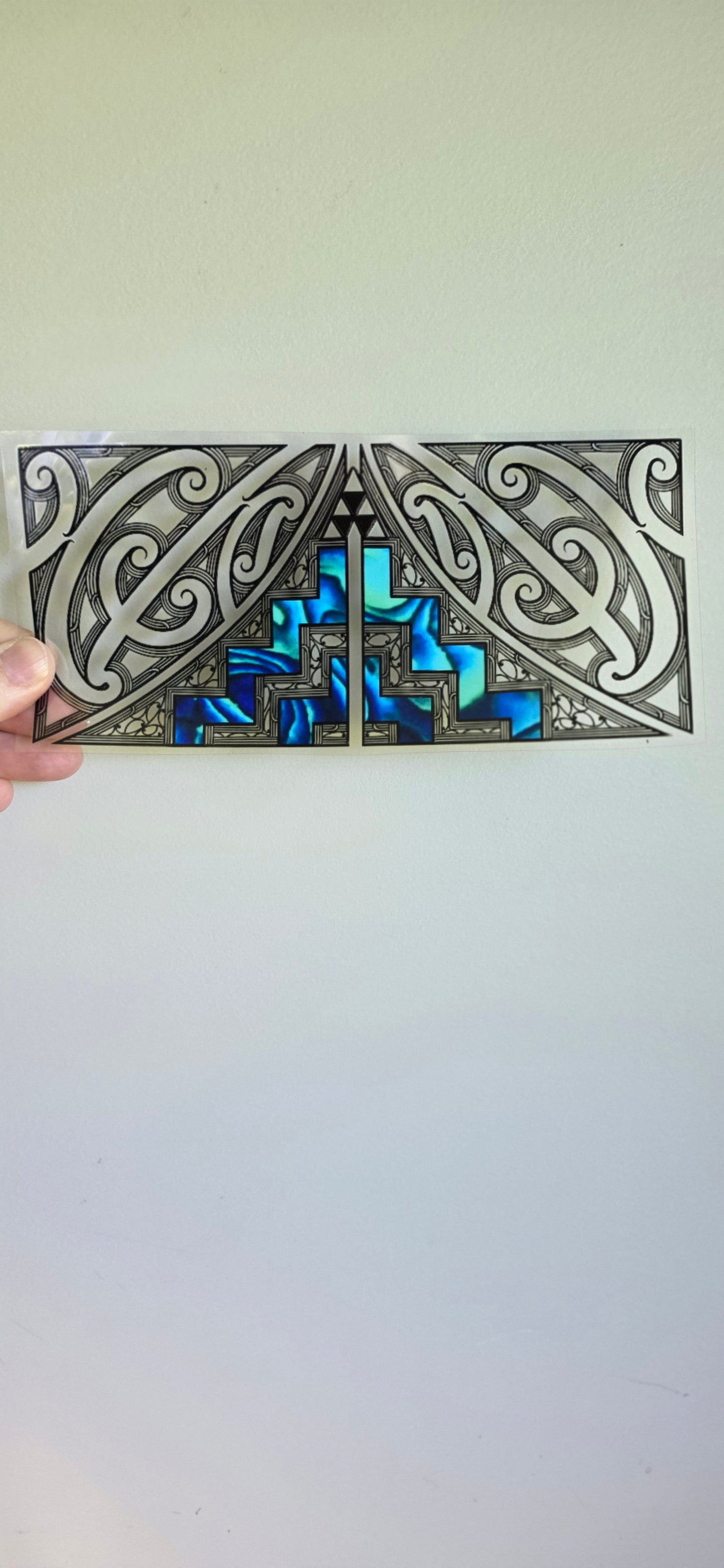 UV dtf transfer Maori design 20cmx9cm 16oz wrap #1636