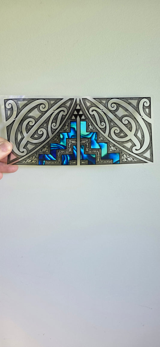 UV dtf transfer Maori design 20cmx9cm 16oz wrap #1636