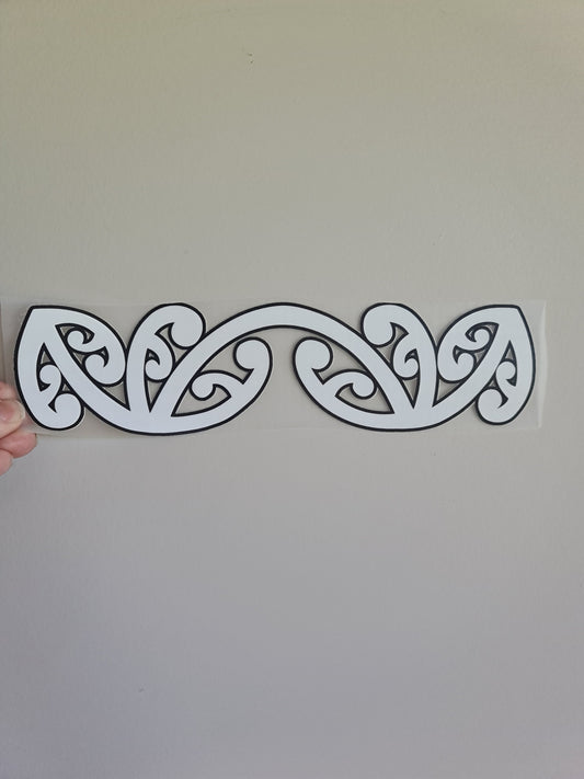 Sublimation custom Maori design Iron on 30cm