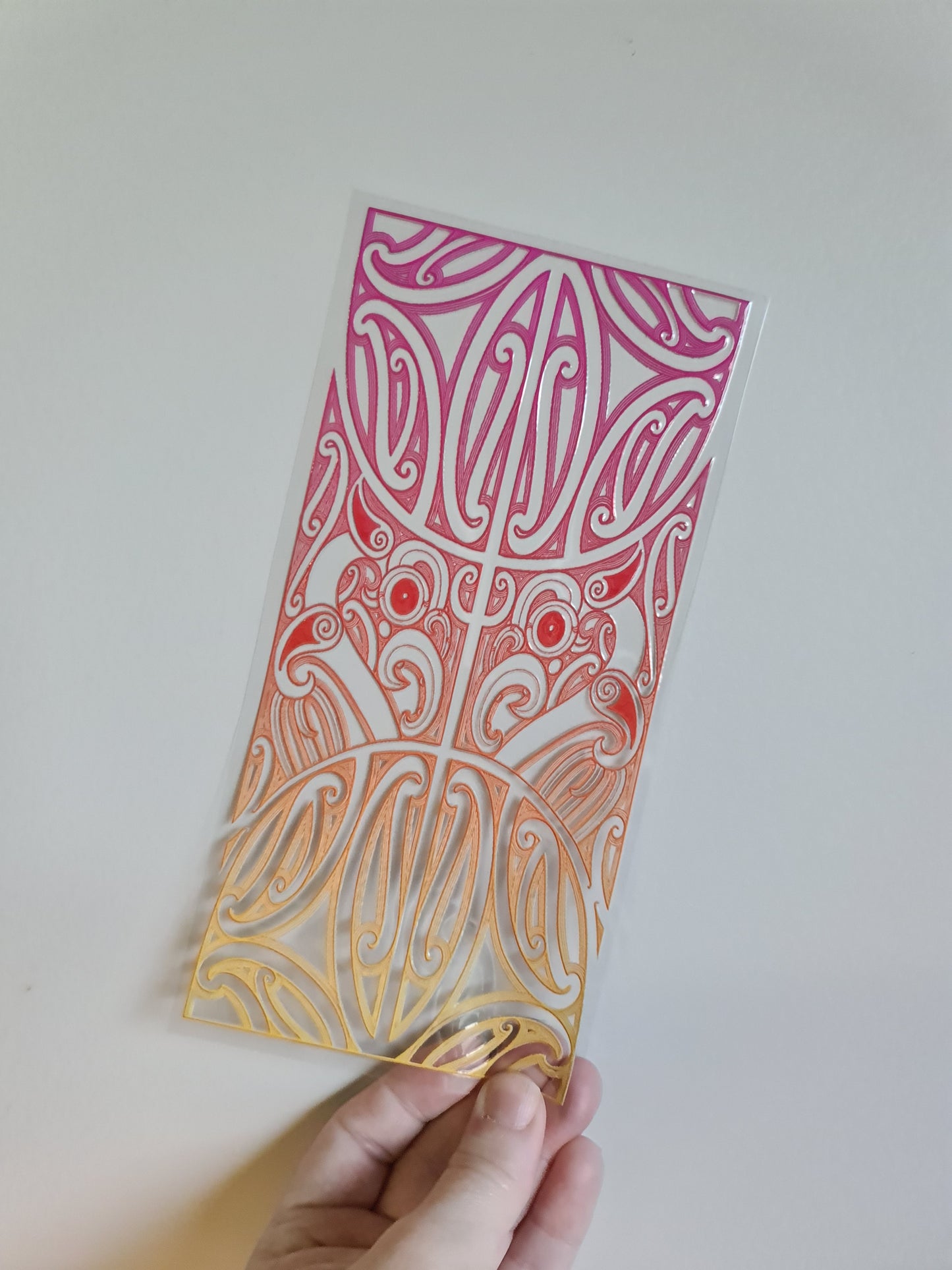 UV dtf Maori design 23cmx11cm 16oz wrap #878