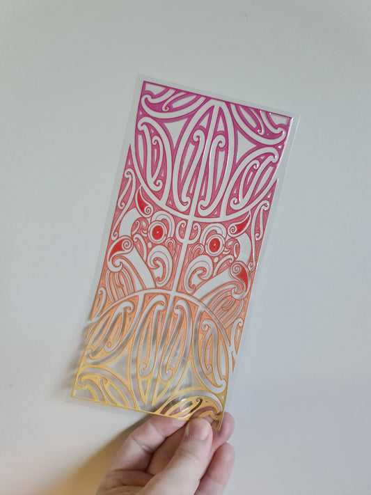 UV dtf Maori design 23cmx11cm 16oz wrap #878