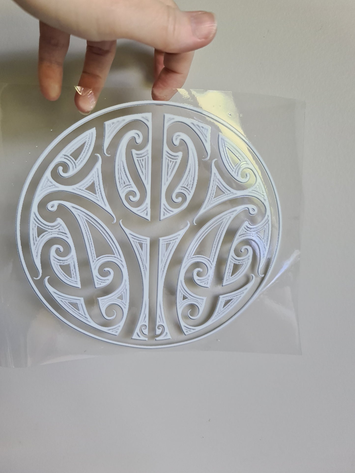 XL UV DTF DECAL MAORI DESIGN 20cm Window decal