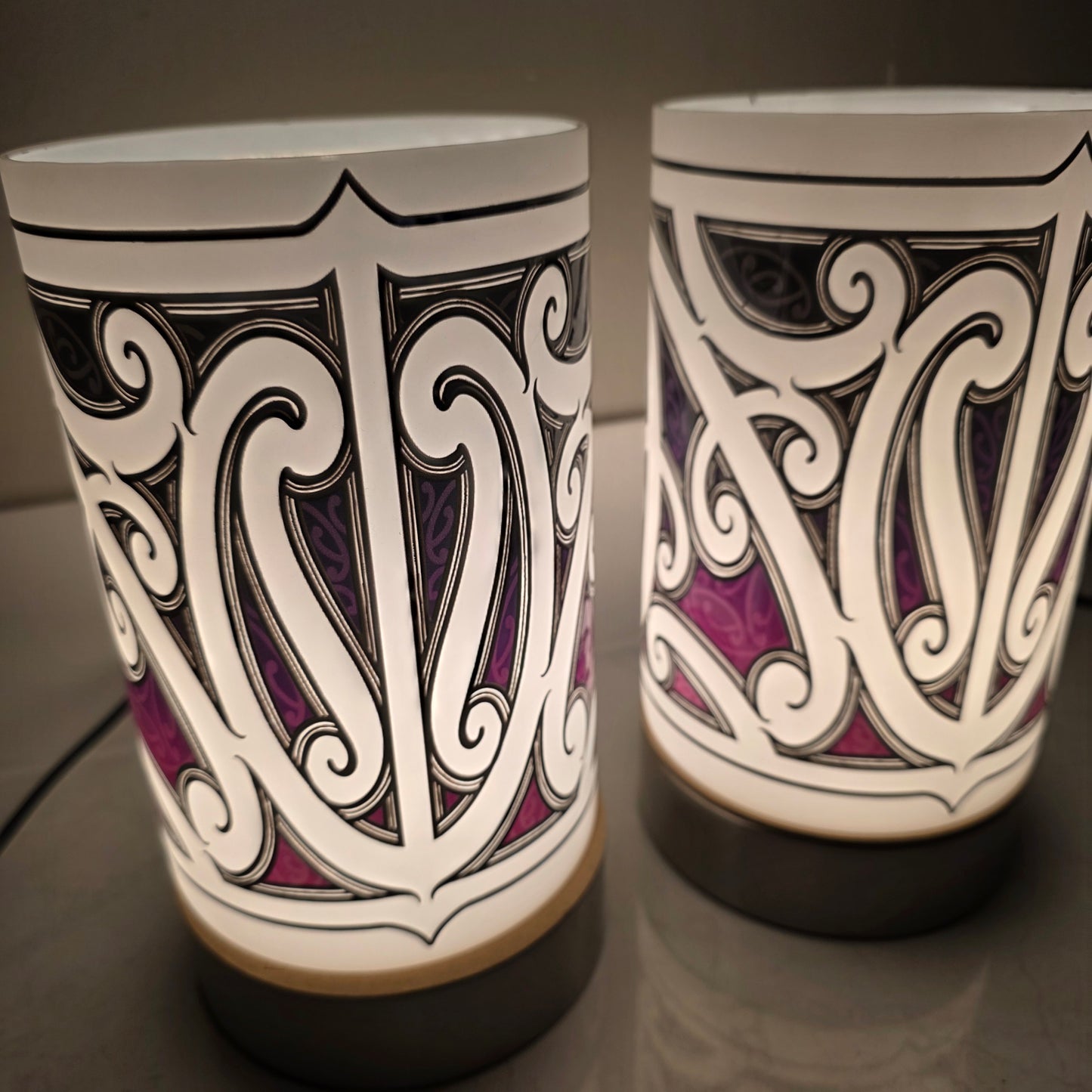Maori design touch lamp - set 2 lamps (pre-order)