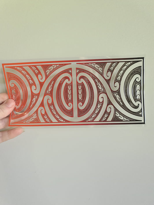 UV dtf Maori design 23cmx11cm 16oz wrap #645