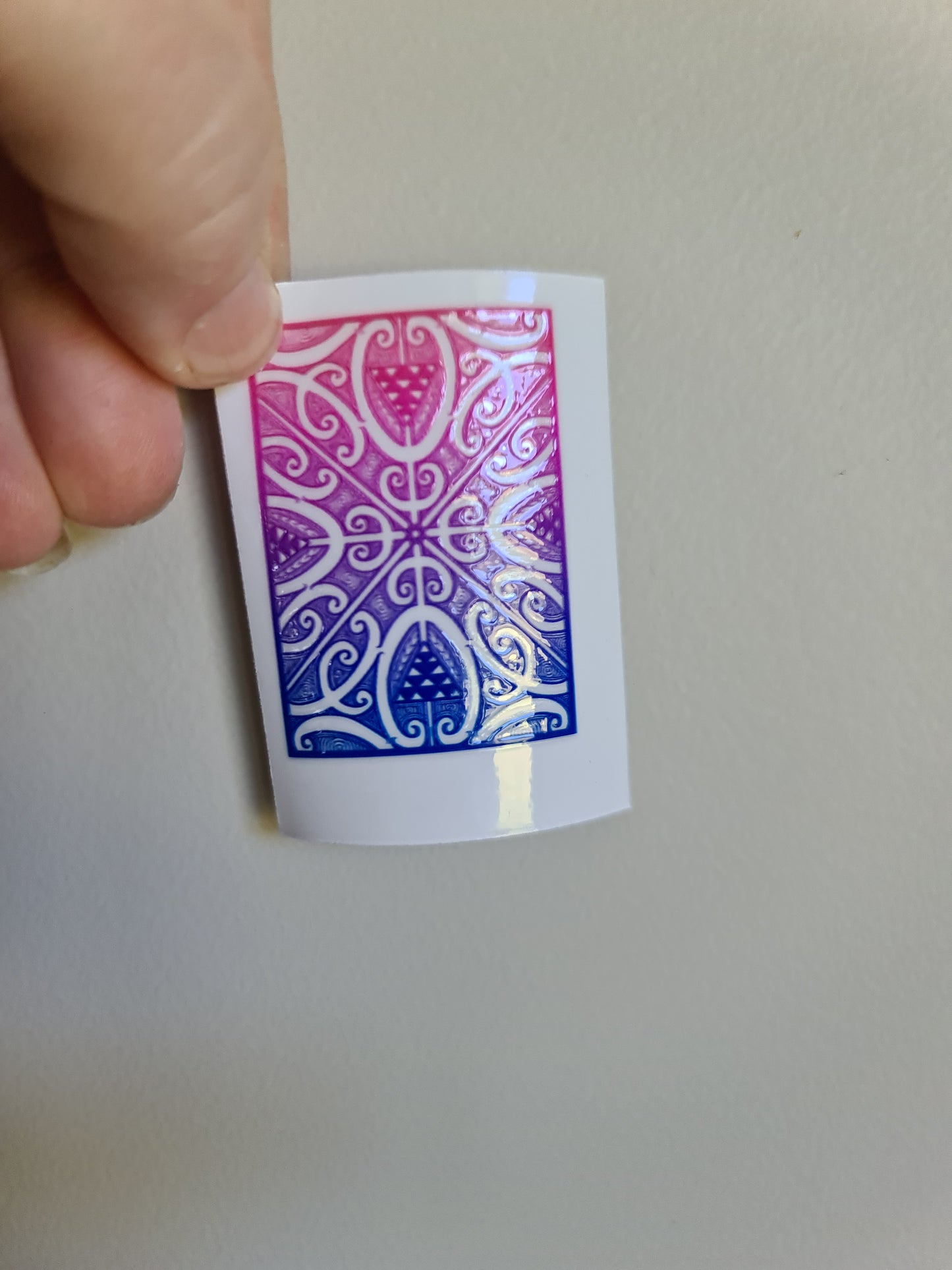 Tiny UV DTF transfer 5cmx5cm for bank cards and phones