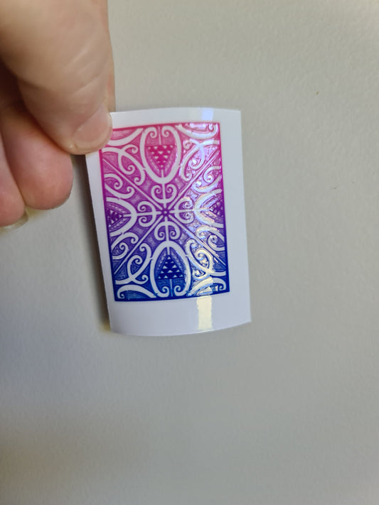 Tiny UV DTF transfer 5cmx5cm for bank cards and phones