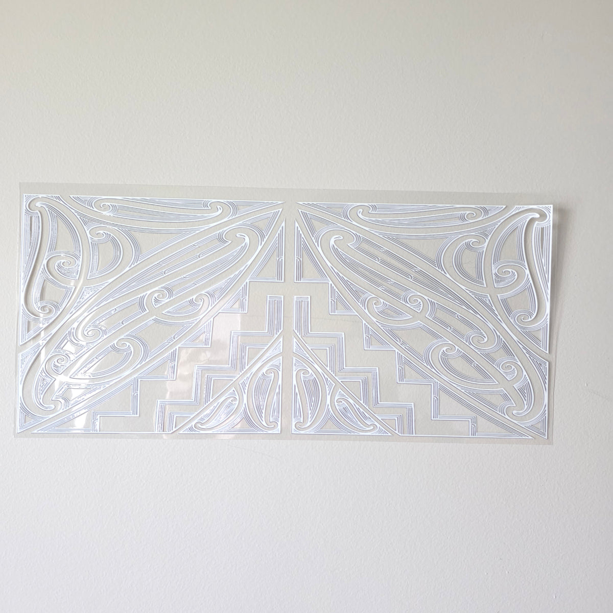 XL UV DTF DECAL MAORI DESIGN 38CMX17CM for touch lamps #86