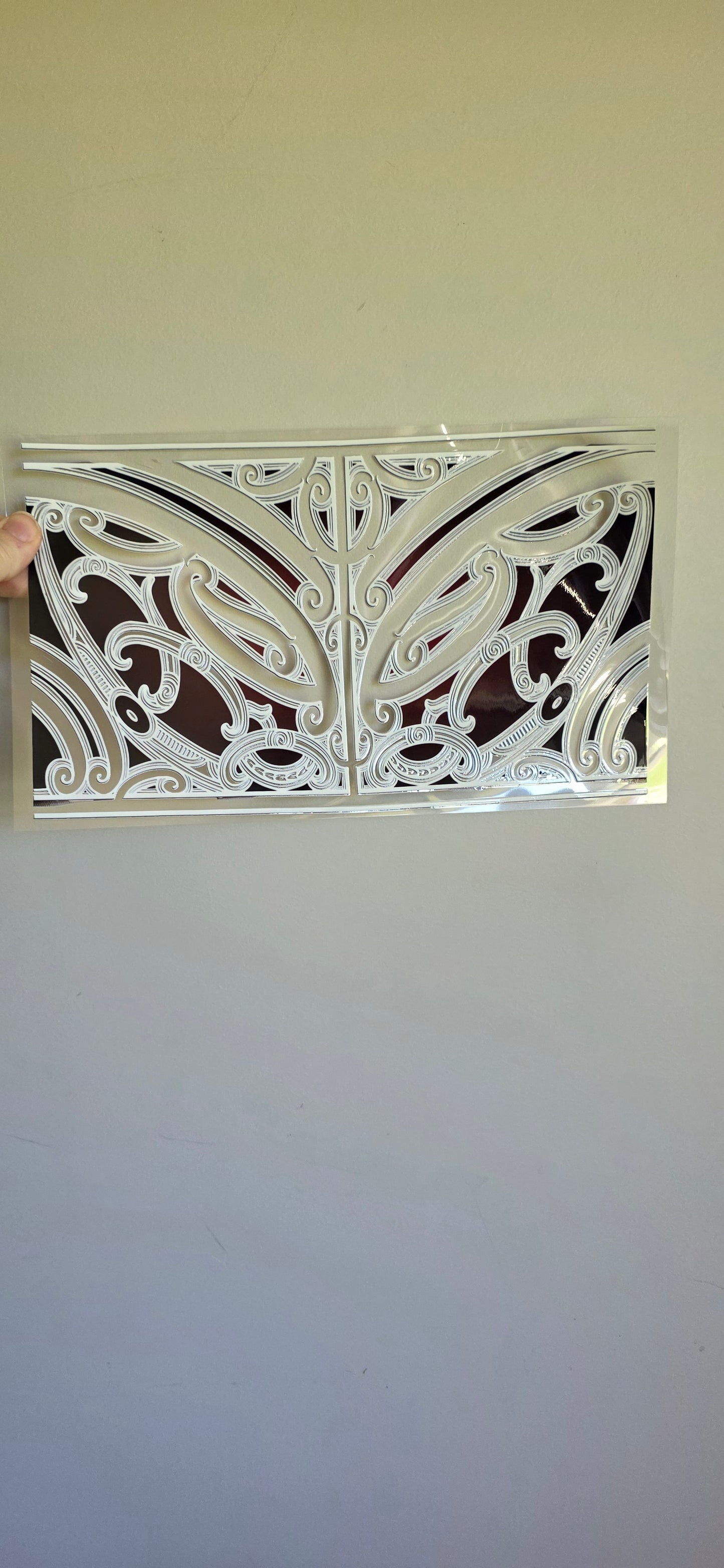 XL UV DTF DECAL MAORI DESIGN 28CMX17CM for touch lamps #200