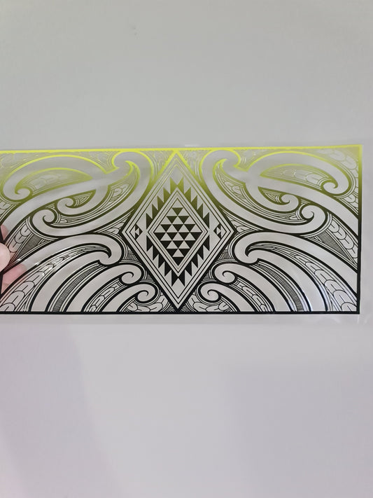 UV dtf Maori design 23cmx11cm 16oz wrap #784