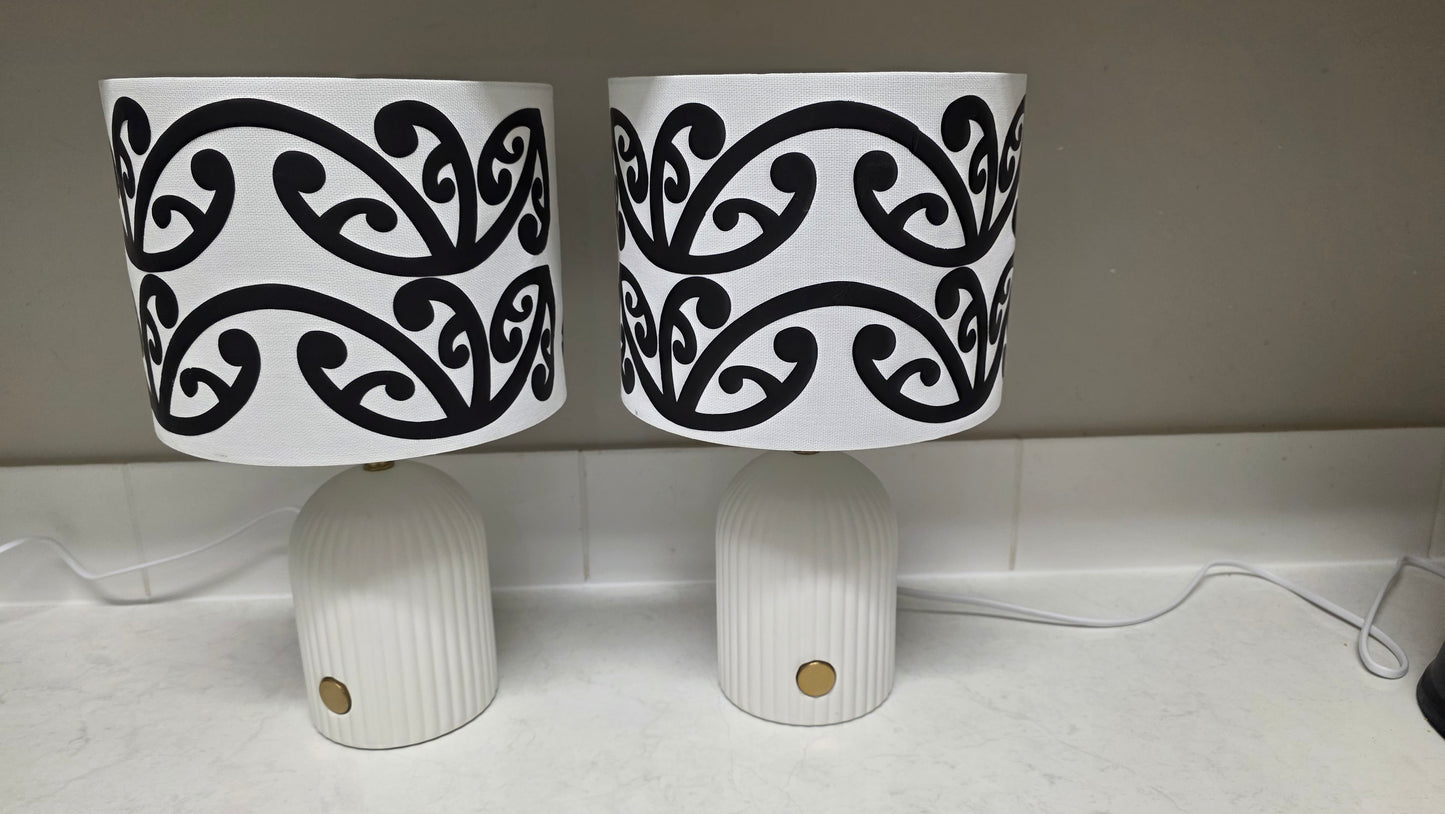 Maori design touch lamp - set 2 lamps