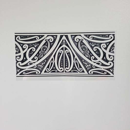 XL UV DTF DECAL MAORI DESIGN 38CMX17CM for touch lamps #14