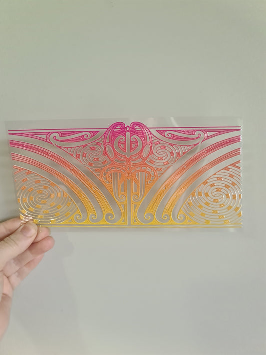 UV dtf transfer Maori design 23cmx11cm 16oz wrap #1232