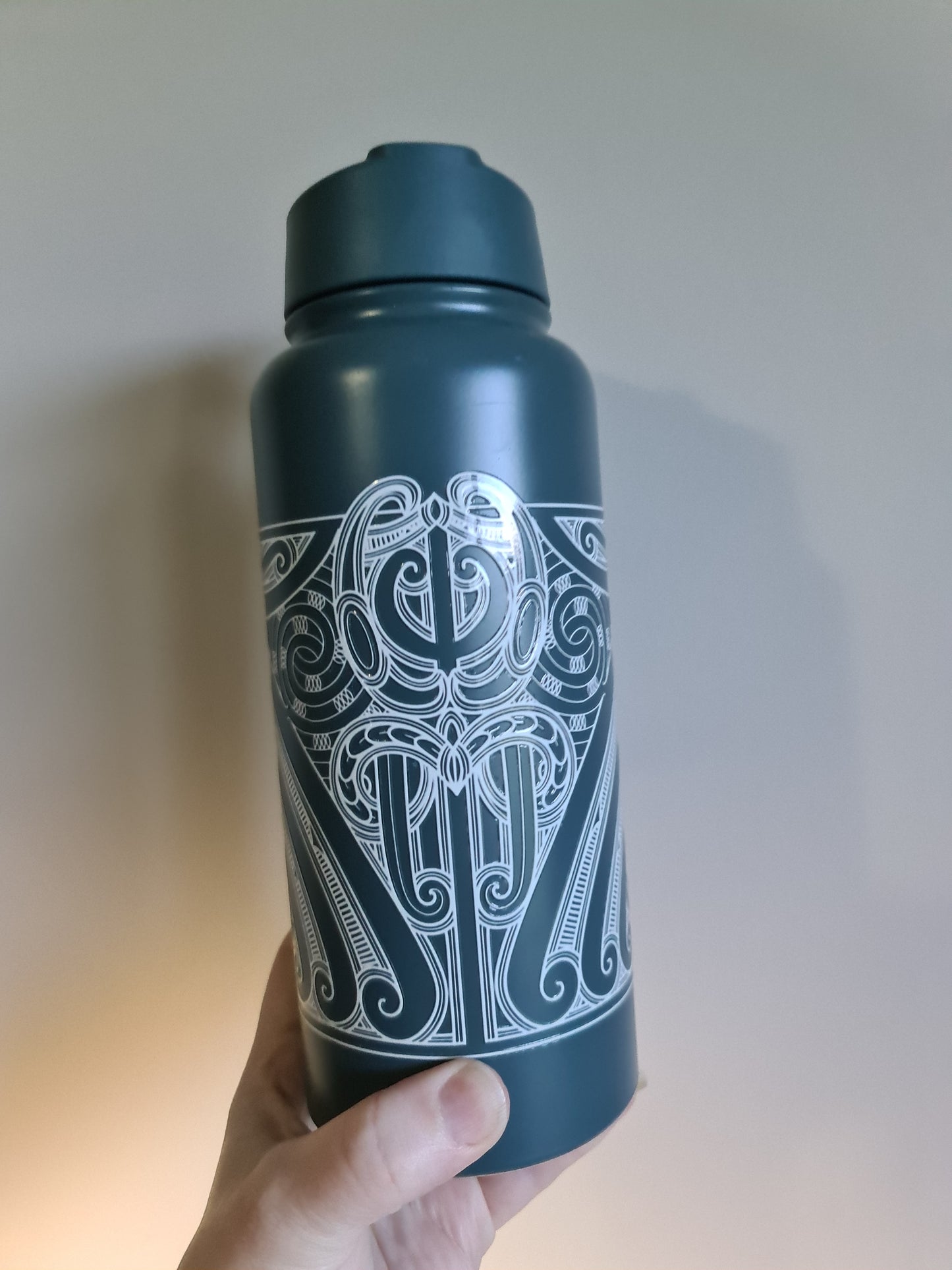 Custom Maori design Drink Bottle