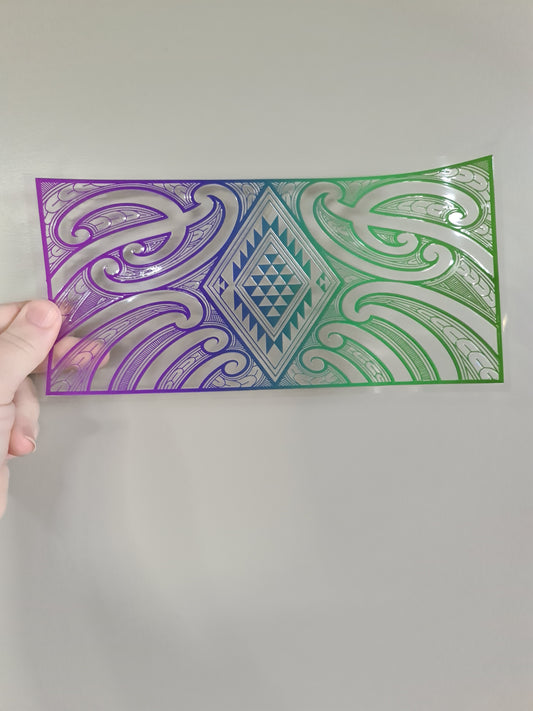Uv dtf Maori design 23cmx11cm 16oz wrap #257