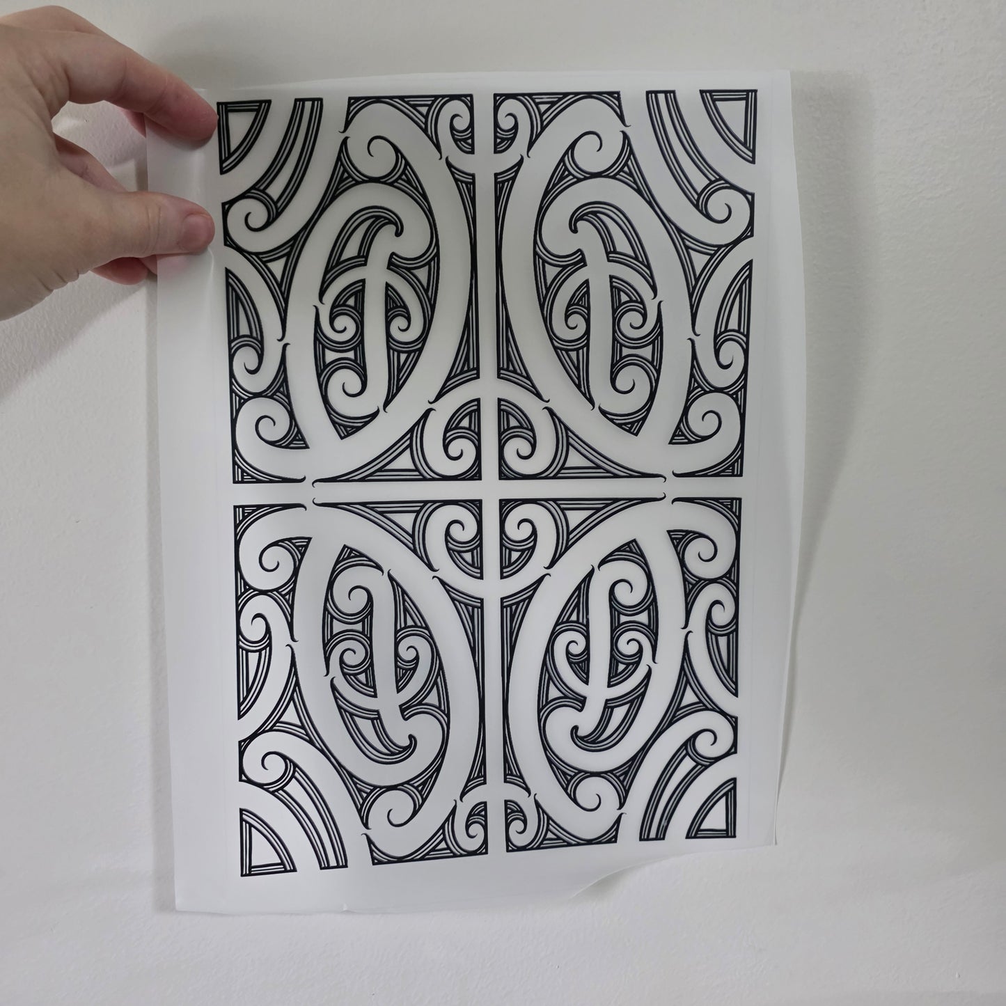 Maori design Iron on DTF 30cm