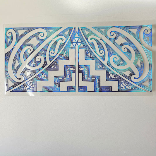 XL UV DTF DECAL MAORI DESIGN 38CMX17CM for touch lamps #62