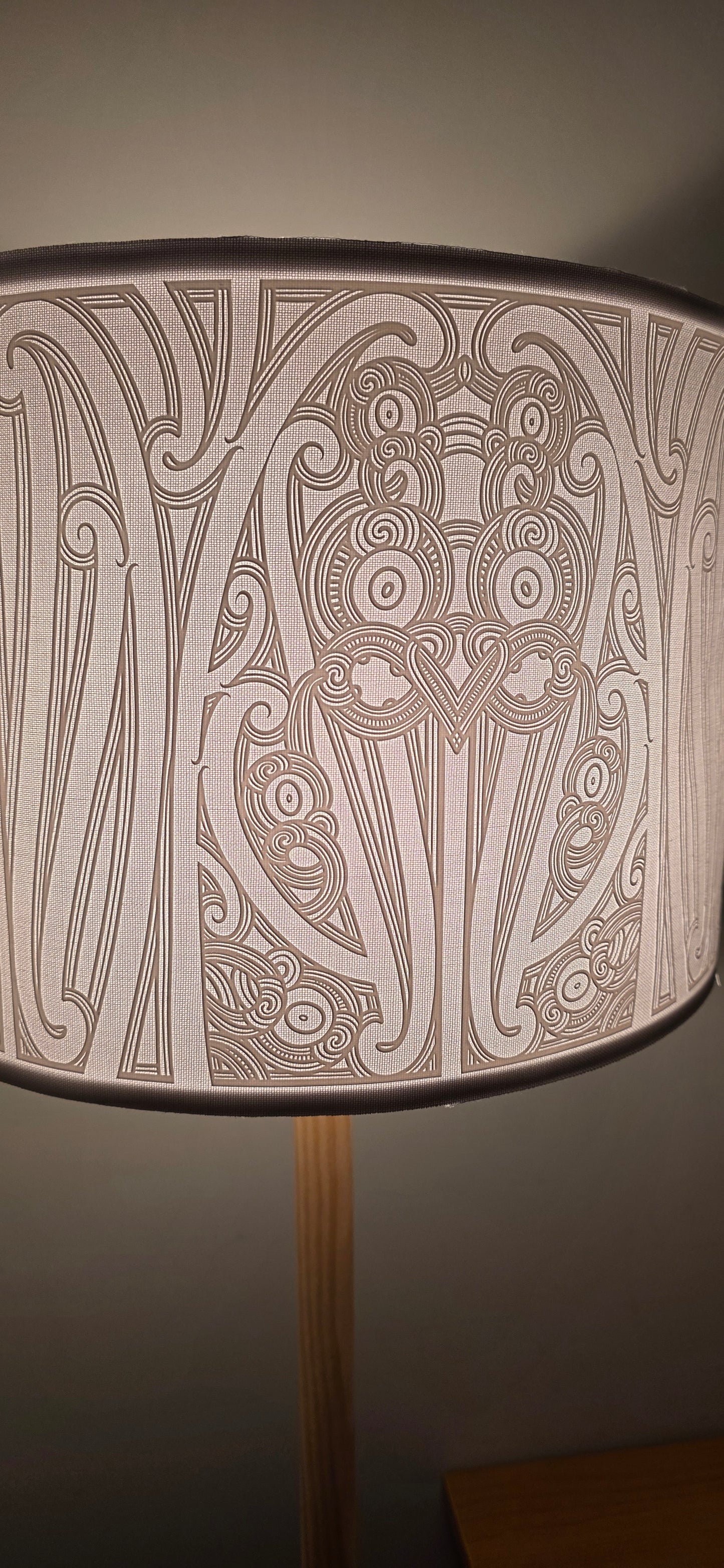 Maori Design Lamp Shade only - White PRE-ORDER