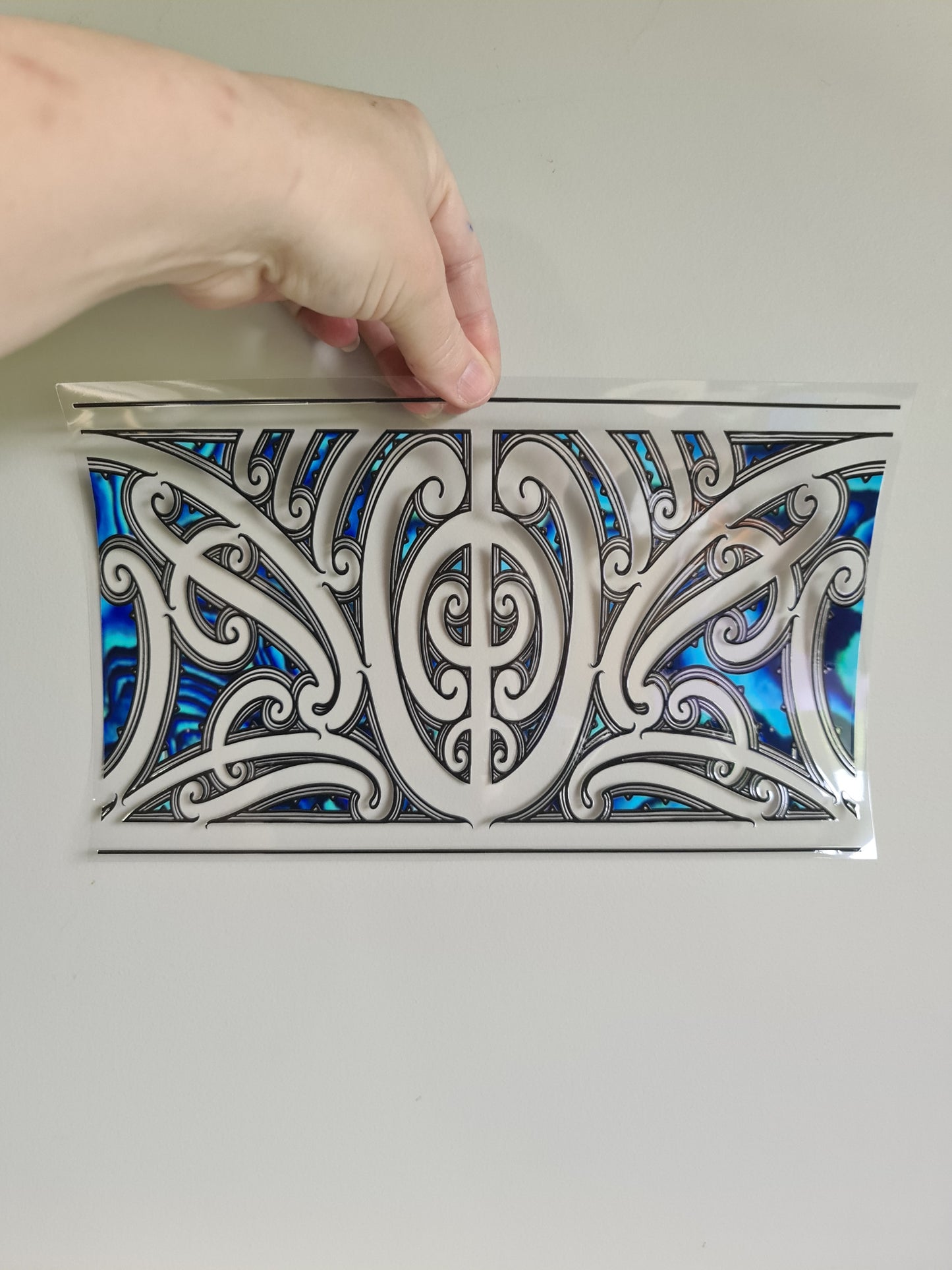 XL UV DTF DECAL MAORI DESIGN 28CMX17CM for touch lamps #112