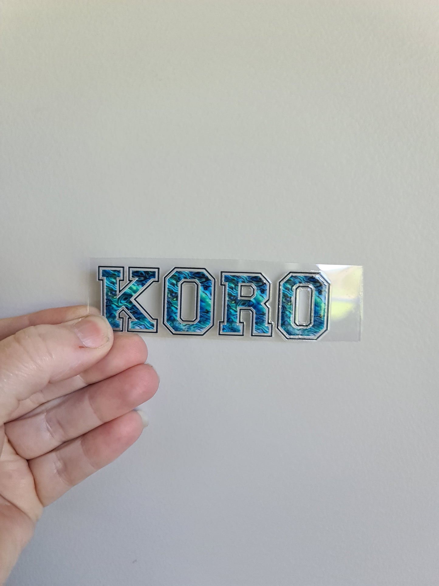 UV dtf Maori design mini size 10cm Koro letters