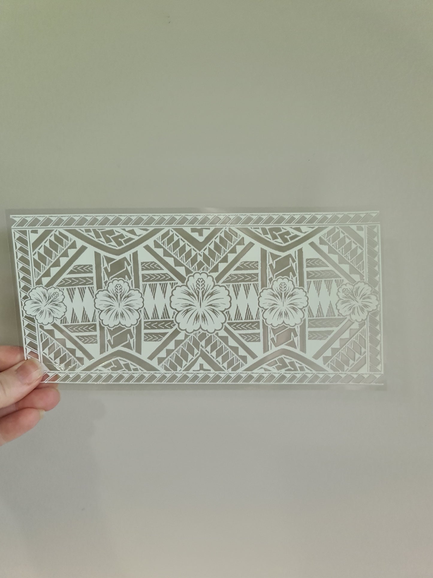 (Copy) UV dtf transfer Maori design 23cmx11cm 16oz wrap #1204