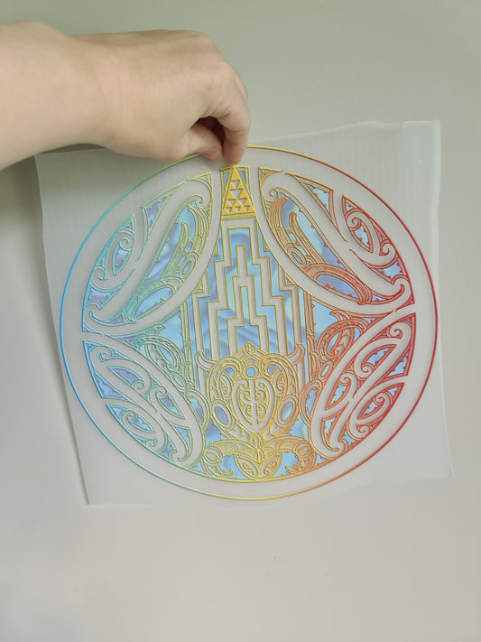 Sublimation custom Maori design Iron on 30cm