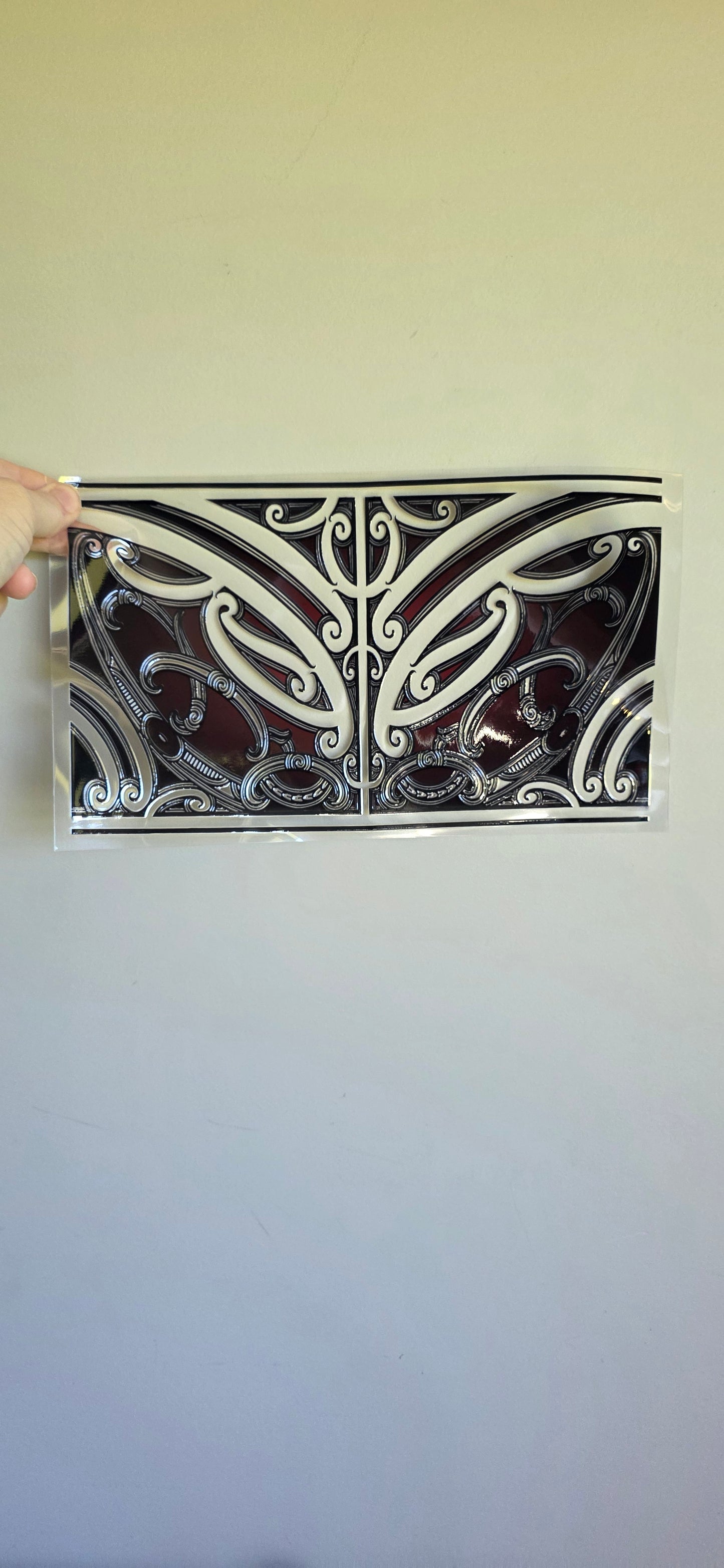 XL UV DTF DECAL MAORI DESIGN 28CMX17CM for touch lamps #199