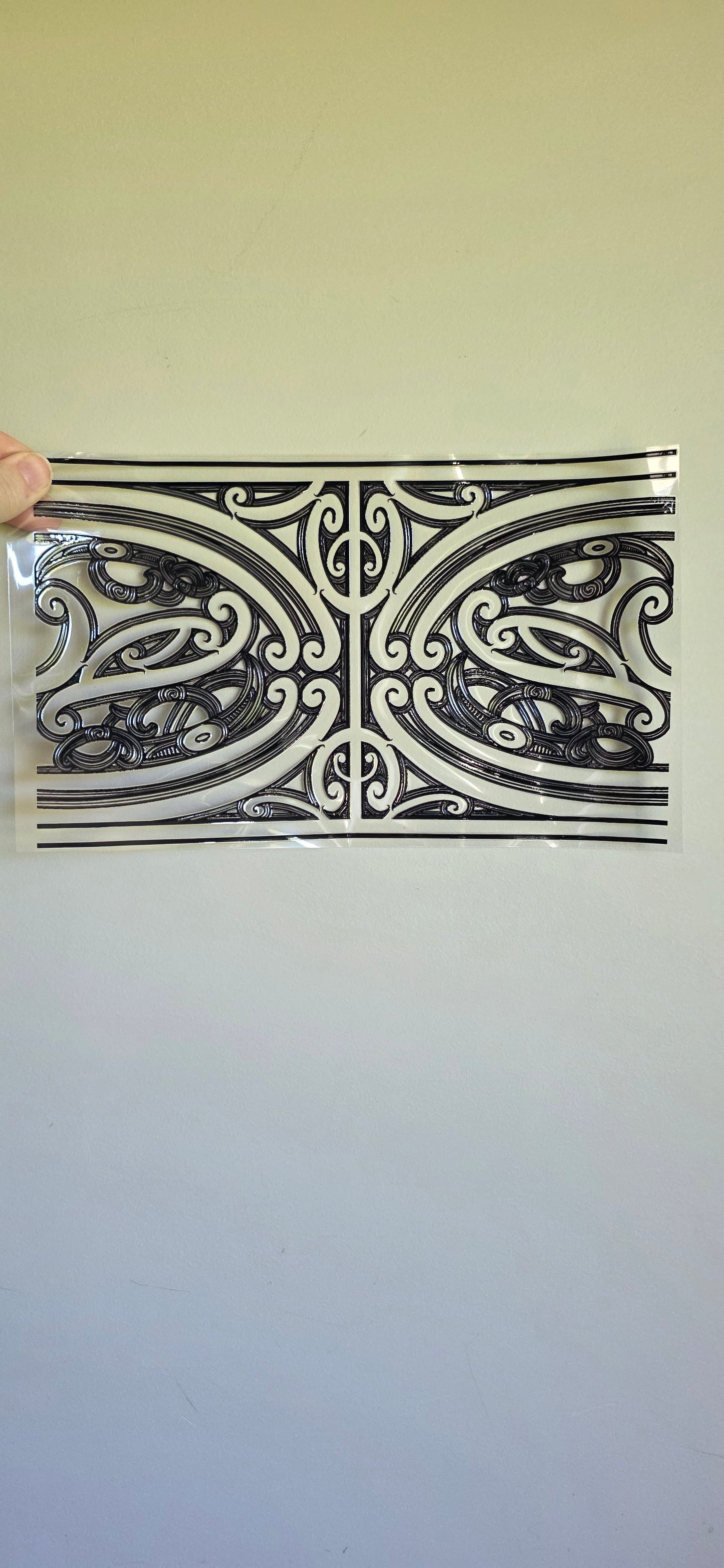 XL UV DTF DECAL MAORI DESIGN 28CMX17CM for touch lamps #183