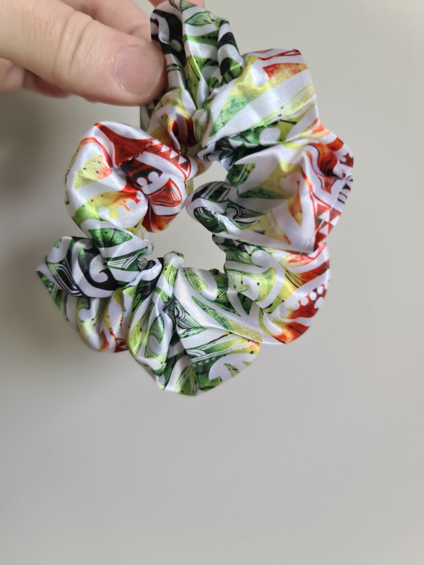 Maori design scrunchie -  3 x pack Rasta