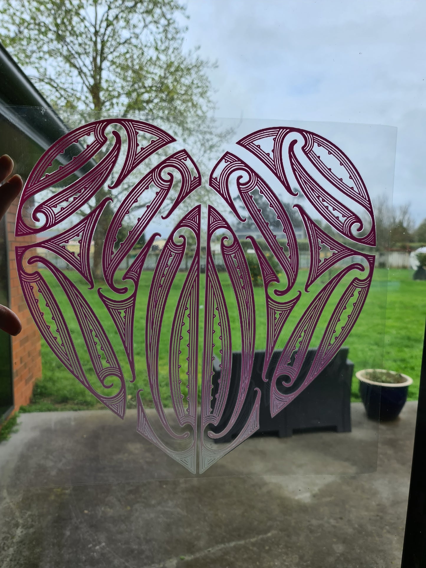 XXL UV DTF DECAL MAORI DESIGN 40CM  Window decal