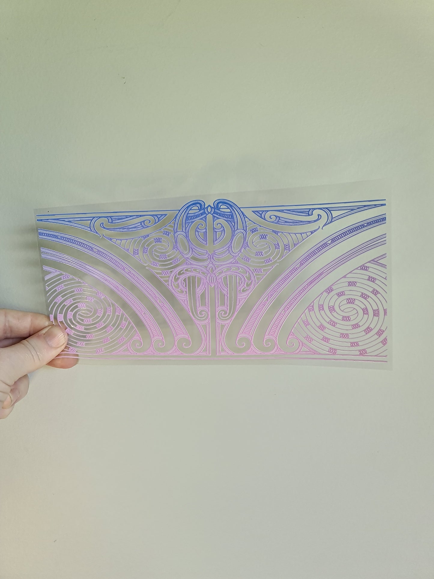 UV dtf transfer Maori design 23cmx11cm 16oz wrap #1363