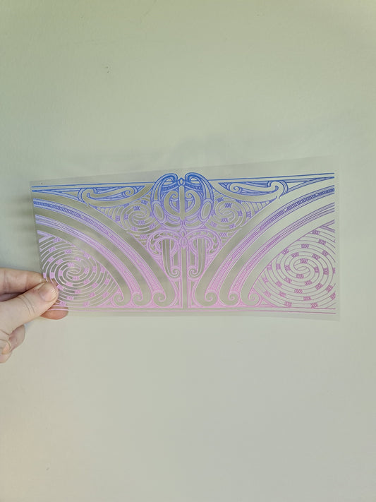 UV dtf transfer Maori design 23cmx11cm 16oz wrap #1363