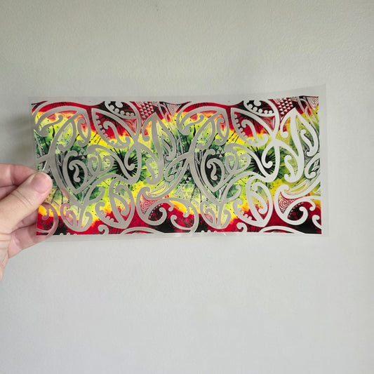 UV dtf transfer Maori design 24cmx11cm 16oz wrap #1525