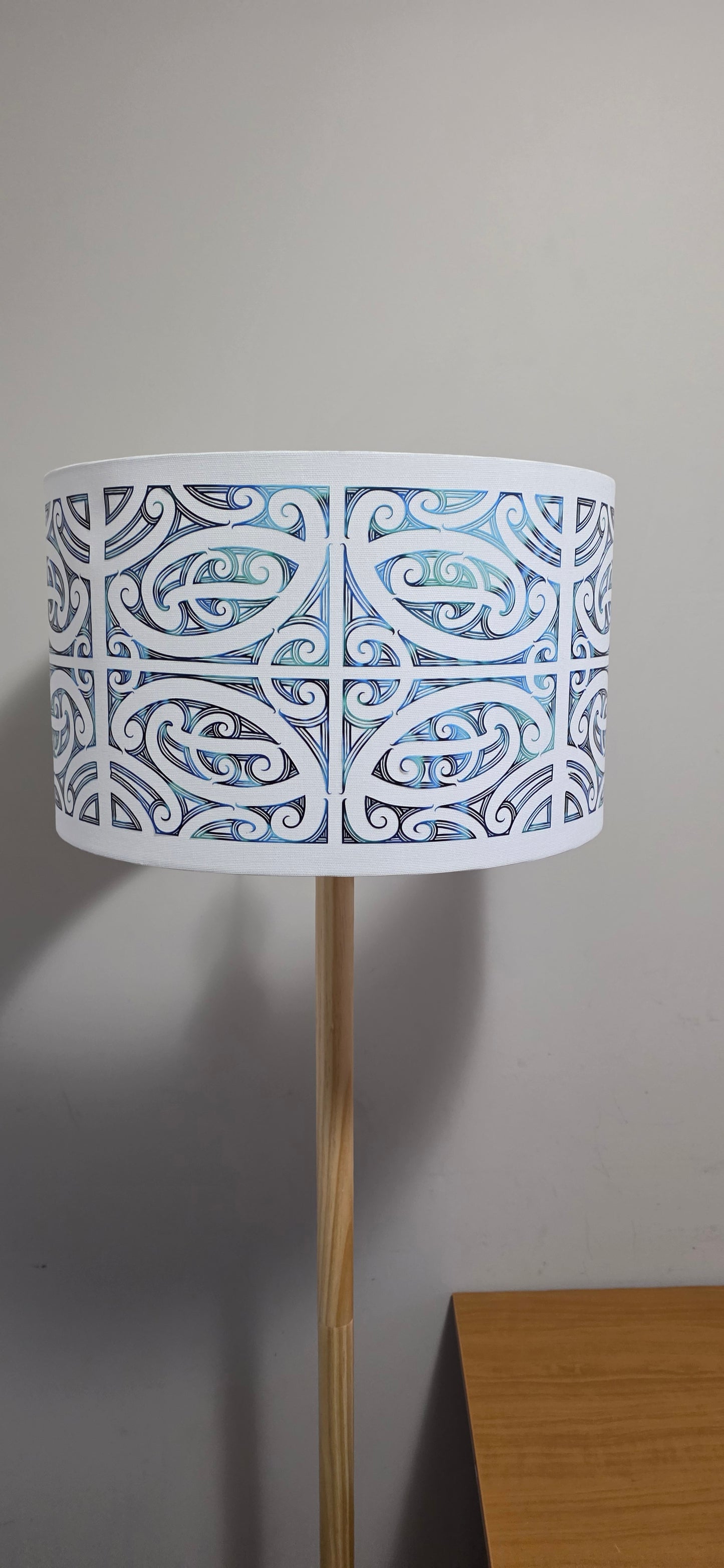 Maori Design Floor Lamp - Paua design -PRE-ORDER