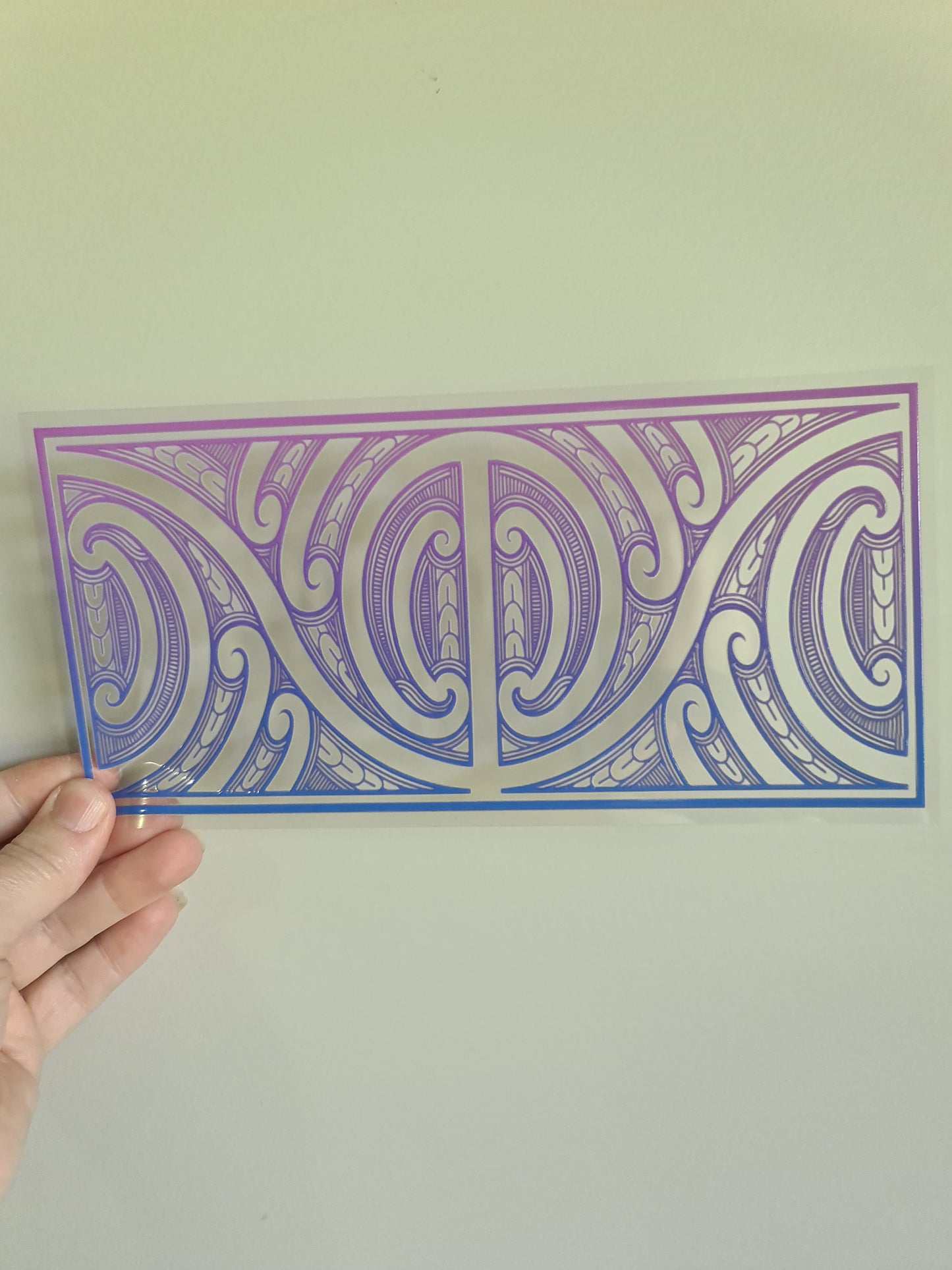 UV dtf Maori design 23cmx11cm 16oz wrap #705