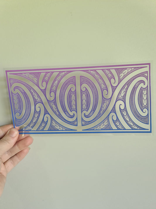 UV dtf Maori design 23cmx11cm 16oz wrap #705