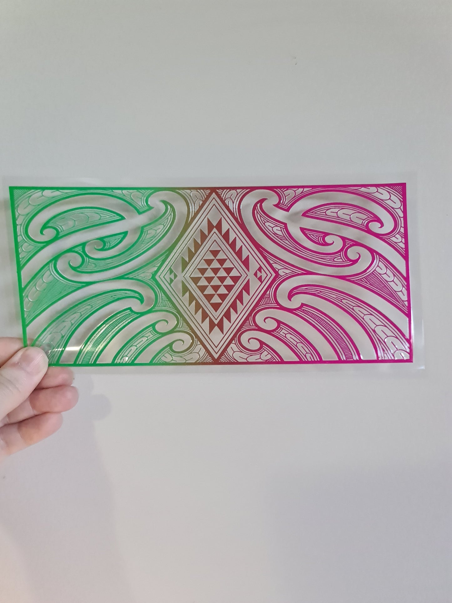 UV dtf Maori design 23cmx11cm 16oz wrap #891