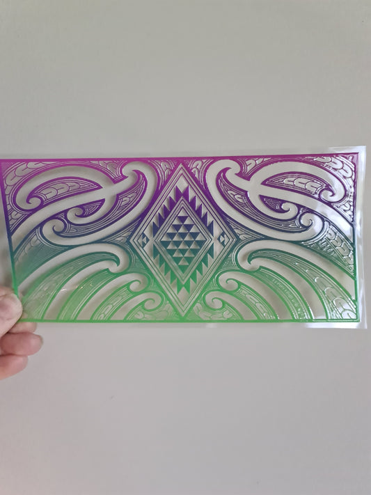 UV dtf Maori design 23cmx11cm 16oz wrap #1053