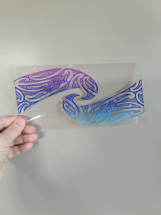 UV dtf Maori design 23cmx11cm 16oz wrap #283