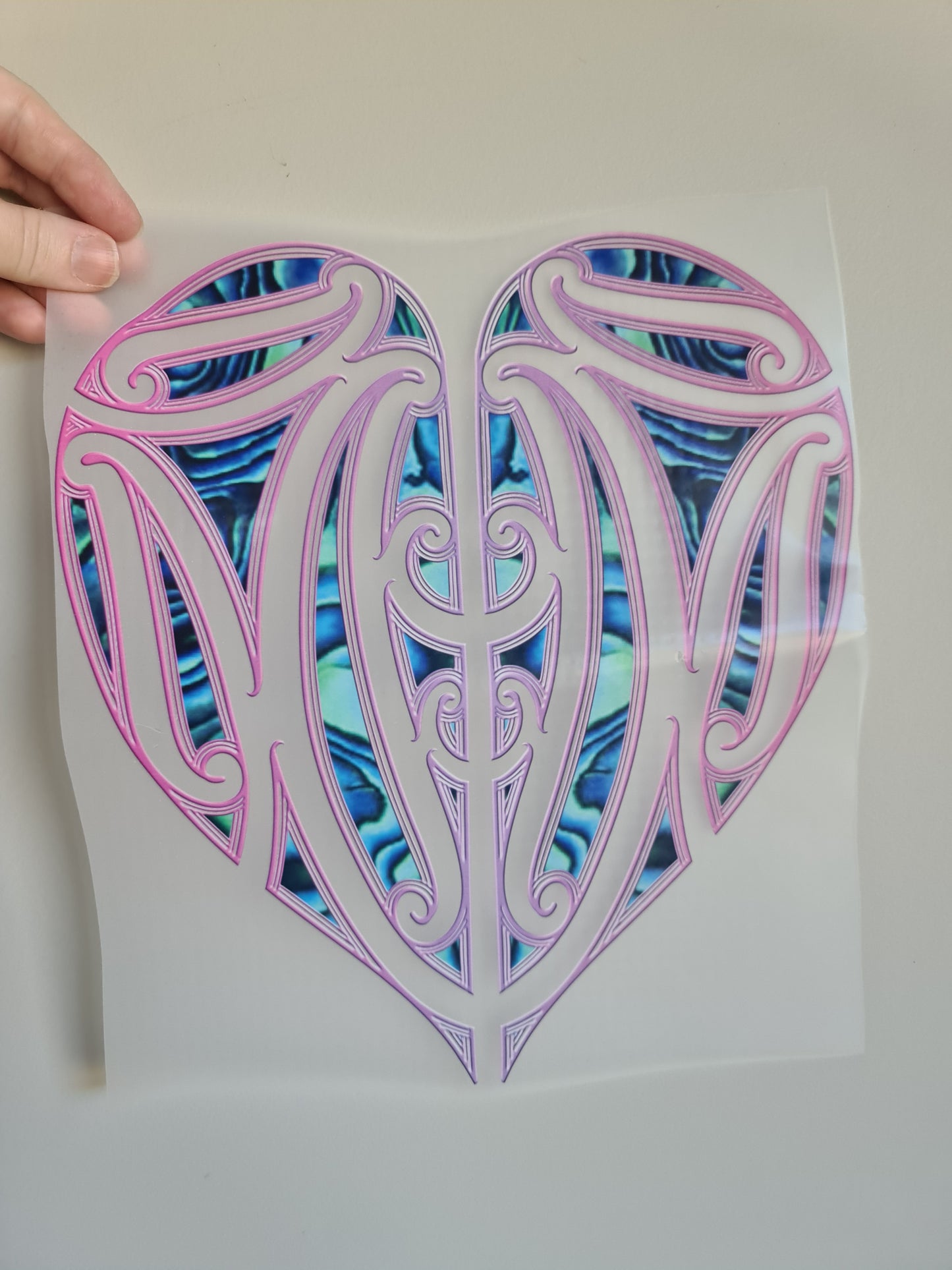 Sublimation custom Maori design Iron on 30cm