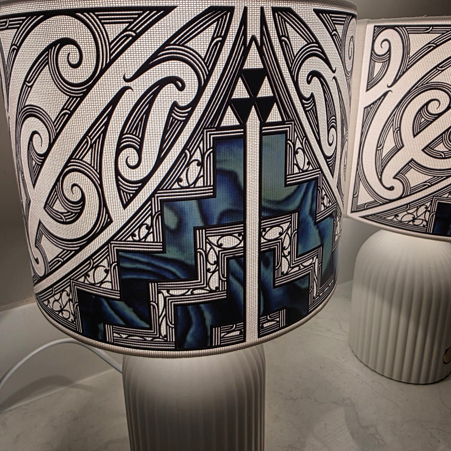 Maori design touch lamp - set 2 lamps (pre-order)