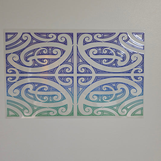XL UV DTF DECAL MAORI DESIGN 28CMX17CM for touch lamps #311